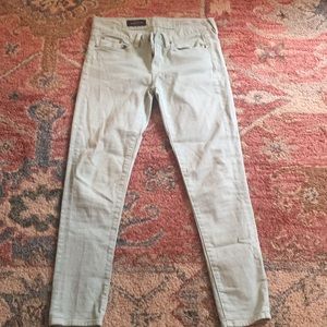 J.Crew Mint Green Toothpick Jeans